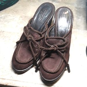 Coach suede shoes